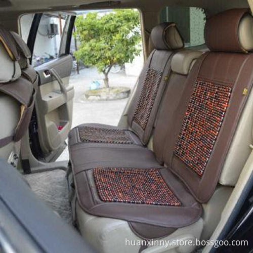 Car seat cover with detachable fur and red wood
